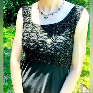 Vintage Lola P 90s Black Dress Size M